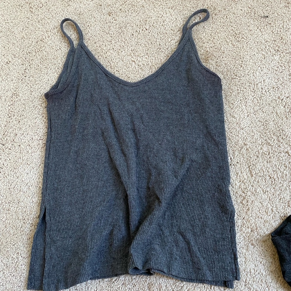 A Gray Tank Top